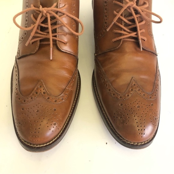 Cole Haan Grand O.S Madison Wingtip Oxford Leather British Tan Mens Size 10.5 main image 12